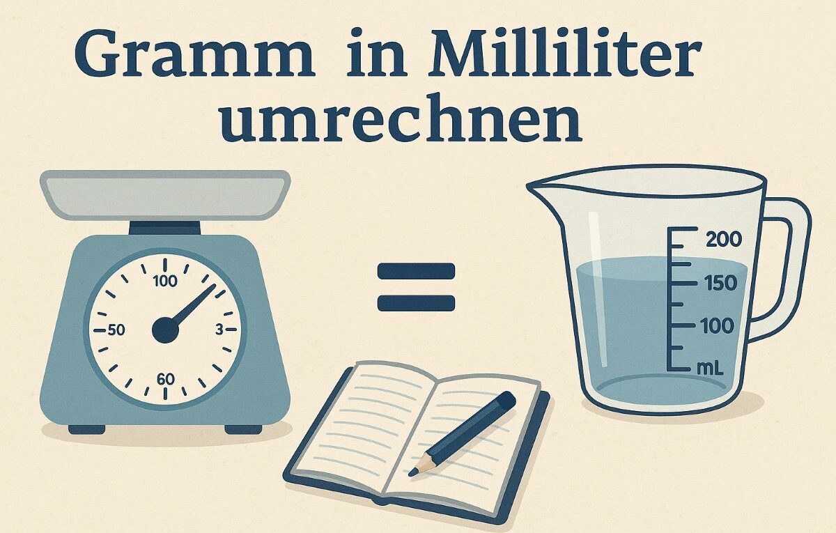 Gramm in Milliliter umrechnen