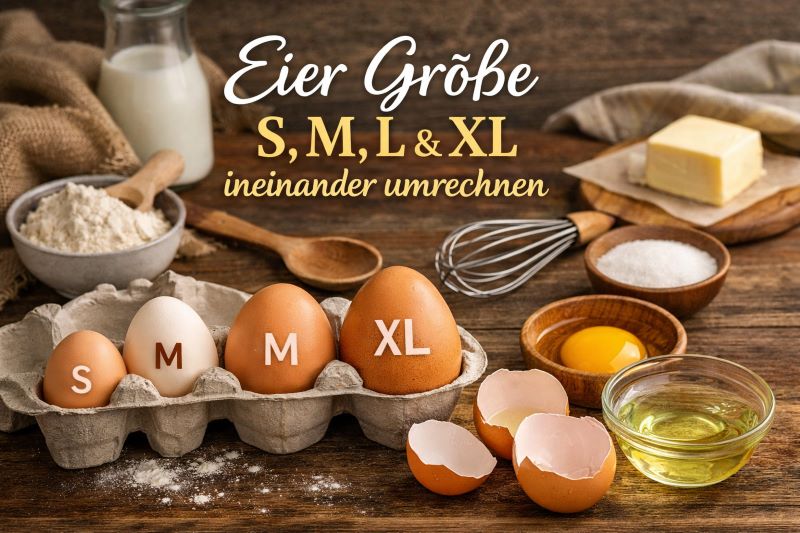 Eier Größe umrechnen