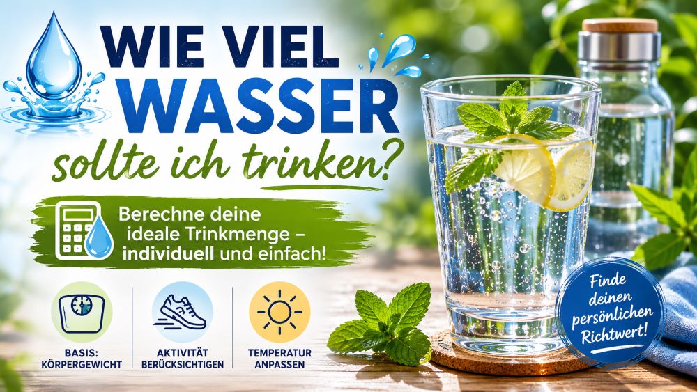 Wie viel Wasser trinken Rechner
