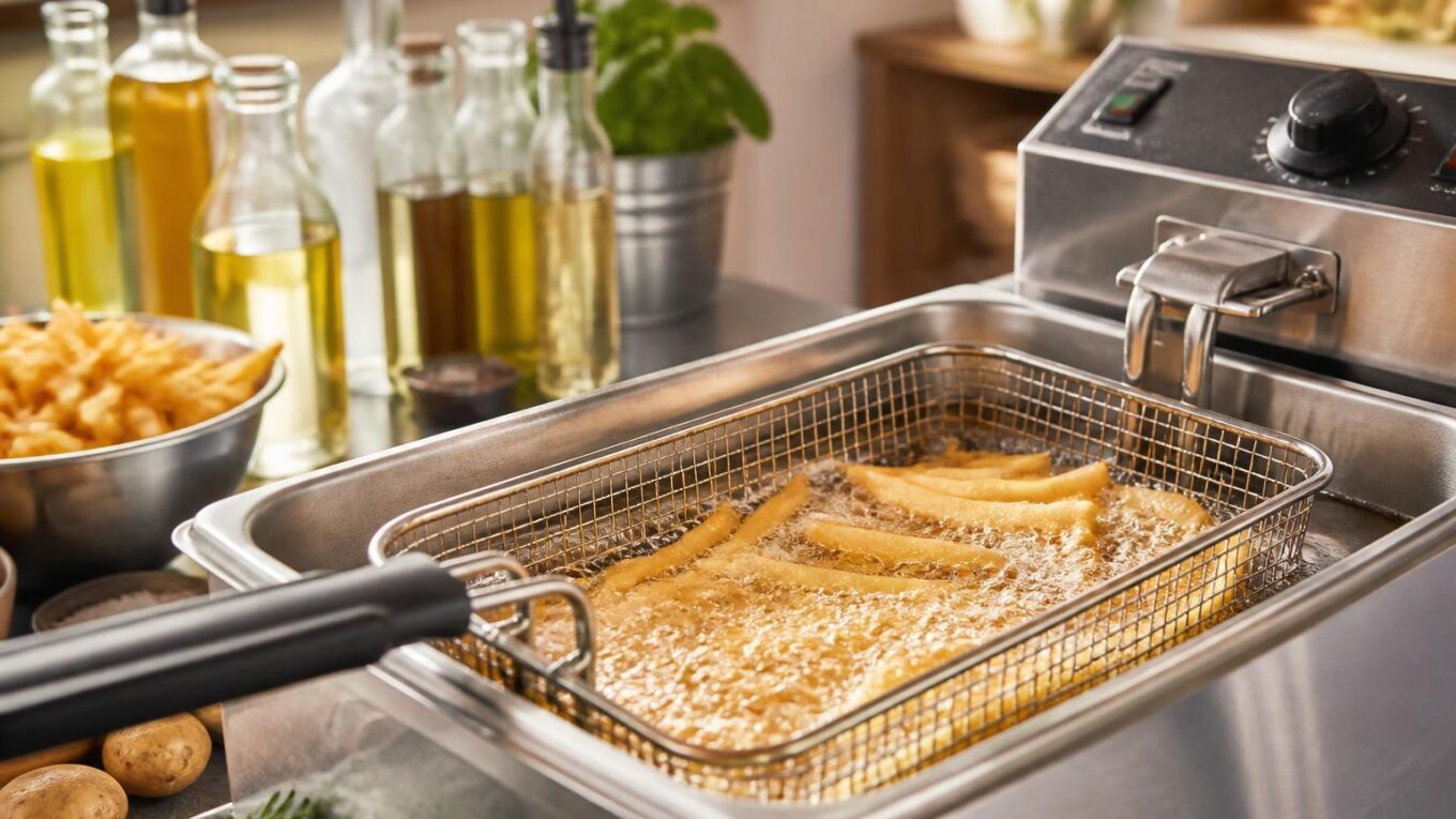 Welches Öl zum Frittieren? Beim Frittieren wird Fett deutlich stärker erhitzt als